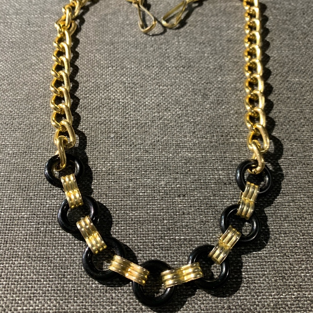 Black and gold choker